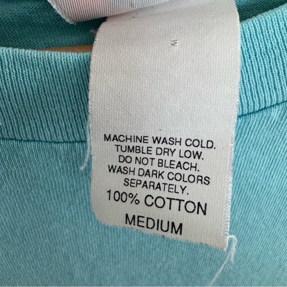 Vintage 90s Surf Gear T-Shirt Mens Medium Single Stitch Fish Nature Surfing Tee - Picture 4 of 13